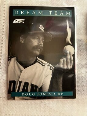 Score Dream Team Doug Jones Baseball Card - Black & Teal